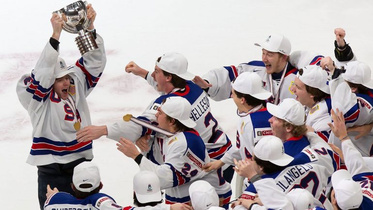 Ice Hockey: Jerk for Canada!  United States U20 World Champion - Winter Games