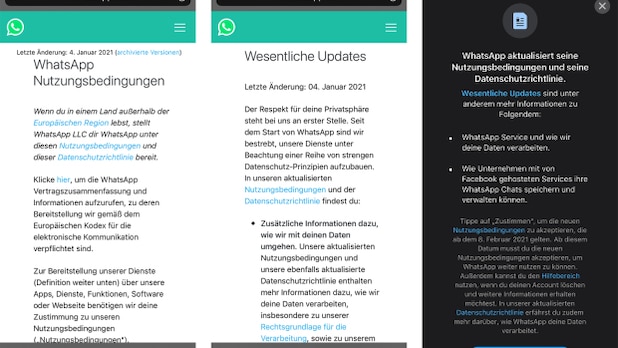 WhatsApp: New data protection rules have to be approved by users.