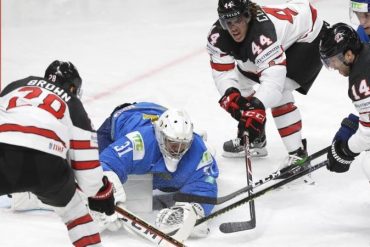 Ice Hockey - Canada wrestling with fiery Kazakhs - Sports