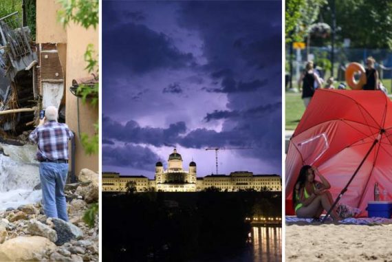 Hail in Switzerland - record heat with deaths in Canada