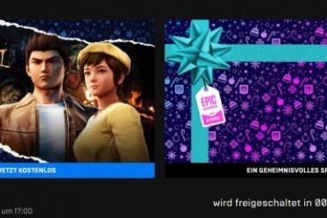 Epic Games: A mysterious free game every day for 24 hours [Update: Shenmue 3]